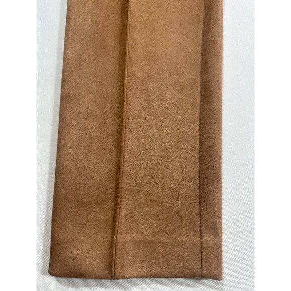Anne Klein Caramel Faux Suede Pants Size 14 - Picture 2 of 6